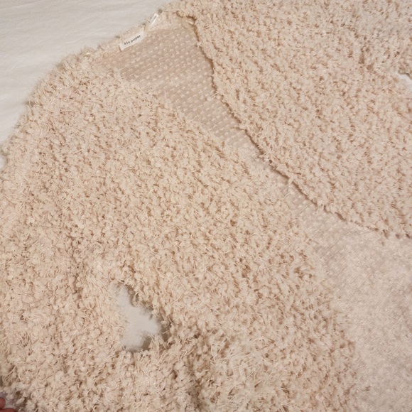 SOLD Pom Pom Shaggy Cardigan - Picture 3 of 3